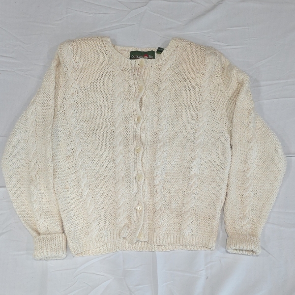 Outback Red Women's Cream Cardigan Sweater - Picture 1 of 3